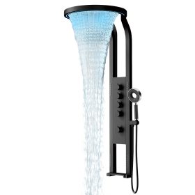 Panou de dus cu hidromasaj Luxory gri