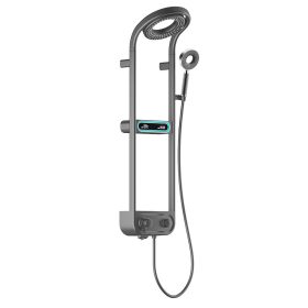 Set de dus digital Tropic cu baterie termostatica, gri