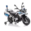 Motocicleta electrica de politie BMW albastra