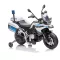Motocicleta electrica de politie BMW albastra
