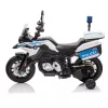Motocicleta electrica de politie BMW albastra