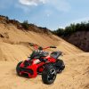 ATV electric cu 3 roti rosu