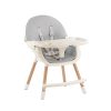 Scaun de hrănire 2 în 1 gri
