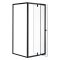 Flexi 80x80 cm cabină de duș unghiulară montată pe perete fără tavă de duș