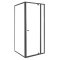 Flexi 80x80 cm cabină de duș unghiulară montată pe colț, fără tavă de duș