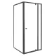 Flexi 80x80 cm cabină de duș unghiulară montată pe colț, fără tavă de duș