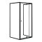 Flexi 90x90 cm cabină de duș unghiulară montată pe perete fără tavă de duș