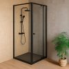 Flexi 90x90 cm cabină de duș unghiulară montată pe colț, fără tavă de duș
