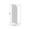 Flexi ușă de duș reglabilă 76-91x185 cm