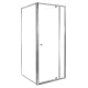Cabina de dus flexibila de colt 80x80 cm fara cadita de dus