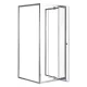 Cabina de dus patrata flexibila, montata pe perete, 90x90 cm, fara cadita de dus