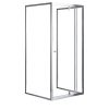 Cabina de dus asimetrica Flexi, montata pe perete, 80x90 cm, fara cadita de dus