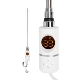   Cartuș electric de încălzire pentru uscător de prosoape cu termostat digital 400W alb