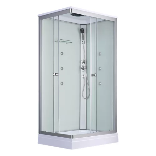 Cabina de dus cu hidromasaj patrata Valerie 80x120 cm