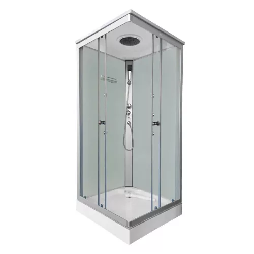 Cabina de dus patrata cu hidromasaj Valerie 80x80 cm