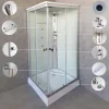 Cabina de dus patrata cu hidromasaj Valerie 90x90 cm