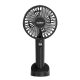 Ventilator portabil USB Galar cu suport, 4 W, 1200 mAh, negru
