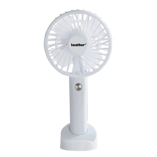 Ventilator portabil USB Galar cu suport, 4 W, 1200 mAh, alb