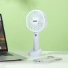 Ventilator portabil USB Galar cu suport, 4 W, 1200 mAh, alb