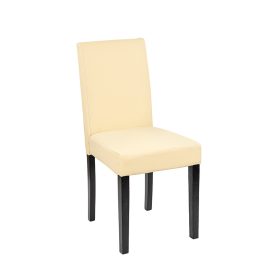 Scaun de sufragerie din piele Kelly, bej