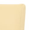 Scaun de sufragerie din piele Kelly, bej