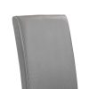 Scaun de sufragerie din piele Kelly, gri
