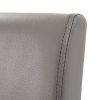 Scaun de sufragerie din piele Kelly, gri