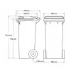 Container deseuri 240L negru