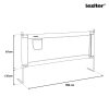 Balustradă anti-cădere pentru pat 150 cm