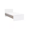 Pat single Miami 90x200 cm alb-stejar York