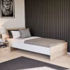 Pat single Miami 90x200 cm stejar sonoma-alb