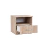 Noptiera Miami 1 sertar 40x40 cm stejar sonoma-stejar sonoma