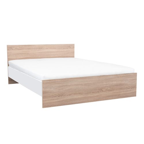 Pat dublu Miami fara cadru de pat 160x200 cm stejar sonoma-alb