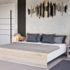 Pat dublu Miami fara cadru de pat 180x200 cm stejar sonoma-alb