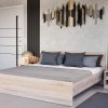 Pat dublu Miami fara cadru de pat 180x200 cm stejar Sonoma-stejar York