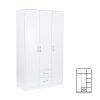 Dulap Miami 120x205 cm alb-alb