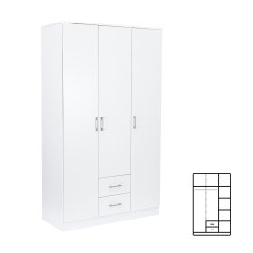 Dulap Miami 120x205 cm alb-alb