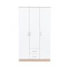 Dulap Miami 120x205 cm alb-stejar sonoma