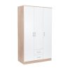 Dulap Miami 120x205 cm alb-stejar sonoma
