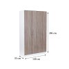 Dulap Miami 120x205 cm stejar York-alb