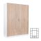 Dulap Miami 160x205 cm stejar sonoma-alb