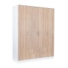 Dulap Miami 160x205 cm stejar sonoma-alb