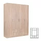 Dulap Miami 160x205 cm stejar sonoma-stejar sonoma
