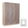 Dulap Miami 160x205 cm stejar York-stejar Sonoma