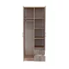 Dulap Miami 80x205 cm stejar York-stejar Sonoma