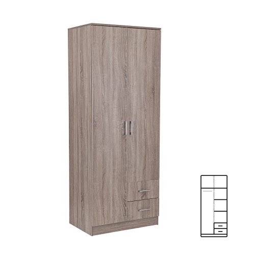 Dulap Miami 80x205 cm stejar York-stejar York