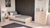 Comoda Miami cu 1 usa si 4 sertare 80x92 cm stejar sonoma-stejar sonoma