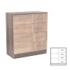 Comoda Miami cu 1 usa si 4 sertare 80x92 cm stejar Sonoma-stejar York