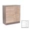Comoda Miami cu 1 usa si 4 sertare 80x92 cm stejar Sonoma-stejar York