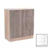 Comoda Miami cu 1 usa si 4 sertare 80x92 cm stejar York-stejar Sonoma
